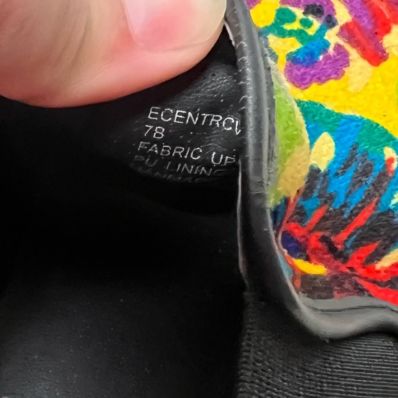 Steve Madden Women's Shoe eccentric floral colorful Fashion Sneaker sz 7B - Picture 7 of 9